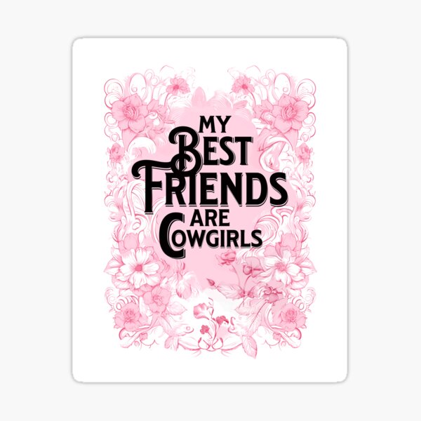 Artikel-Vorschau von Küsten-Cowgirl Beste Freunde Rosa, designt und verkauft von DesignHausArt.