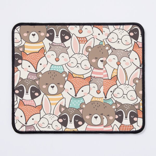 Item preview, Cute Woodland Animal Pattern designed and sold by ArtMeetsPizza.