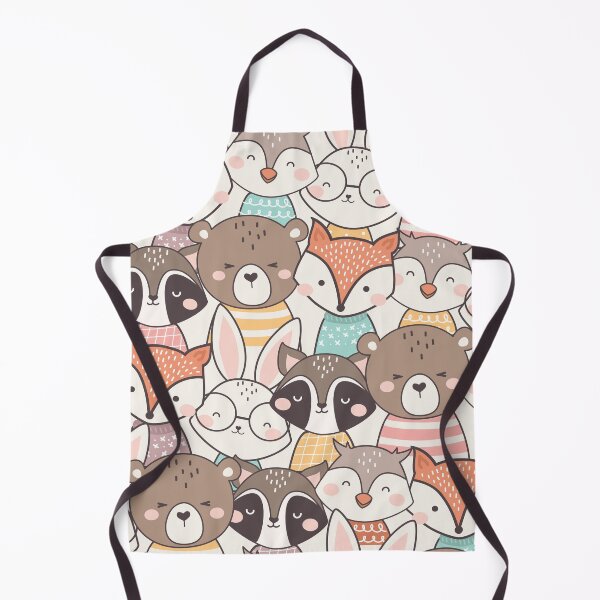 Item preview, Cute Woodland Animal Pattern designed and sold by ArtMeetsPizza.