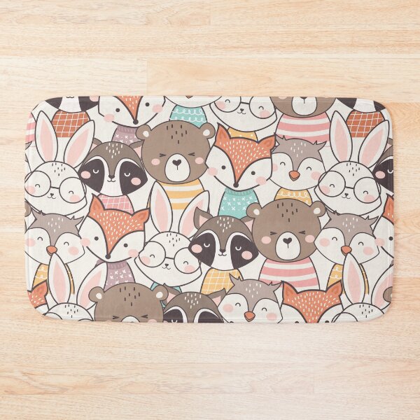 Item preview, Cute Woodland Animal Pattern designed and sold by ArtMeetsPizza.
