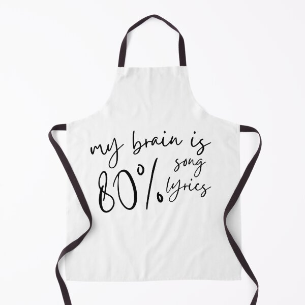 Item preview, my brain is like 80% song lyrics, eighty designed and sold by redsh2564.