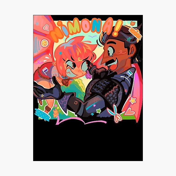 Item preview, Dynamic Duo Nimona and Sir Ballister Unite (black) designed and sold by Denniswinans.