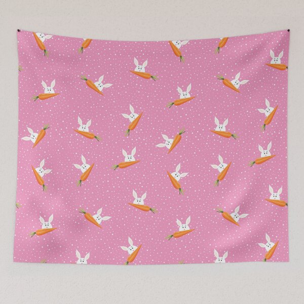 Item preview, Cute Rubbit Pink Pattern designed and sold by DekaTasarim.