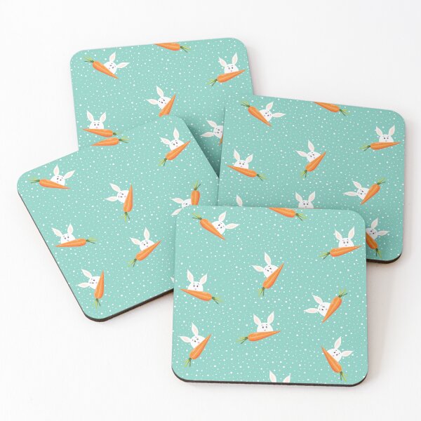 Item preview, Cute Rubbit Mint Pattern designed and sold by DekaTasarim.
