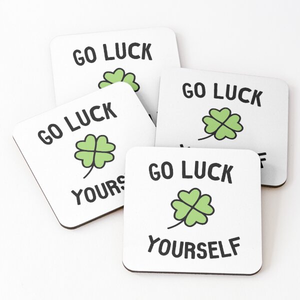 Item preview, Go Luck Yourself typography clove funny quote cool tumblr St Patrick designed and sold by vanessavolk.