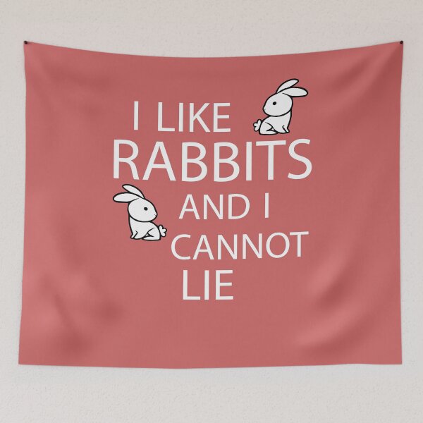 Item preview, I Like Rabbits And I Cannot Lie Rabbit Art Print Rabbit Animal Cute Rabbit Charm Gift  designed and sold by TeesByDesign.