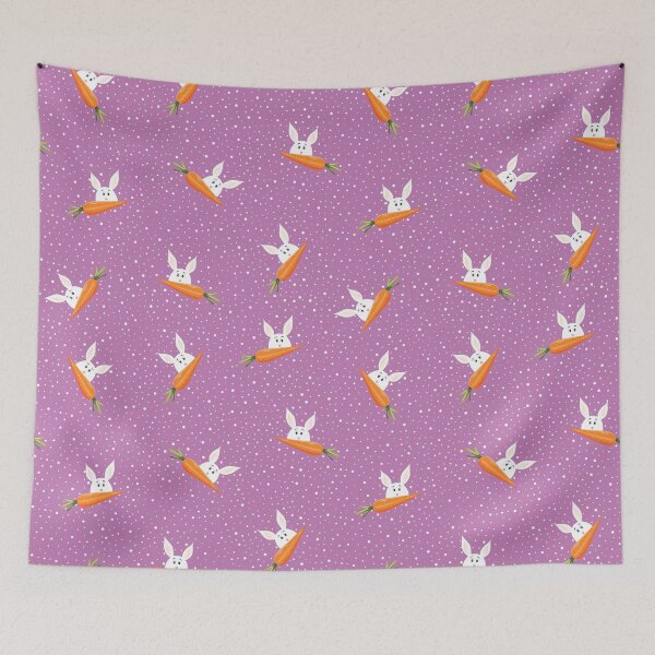 Item preview, Cute Rubbit Purple Pattern designed and sold by DekaTasarim.