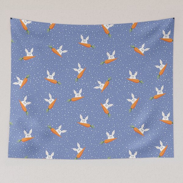 Item preview, Cute Rubbit Blue Pattern designed and sold by DekaTasarim.