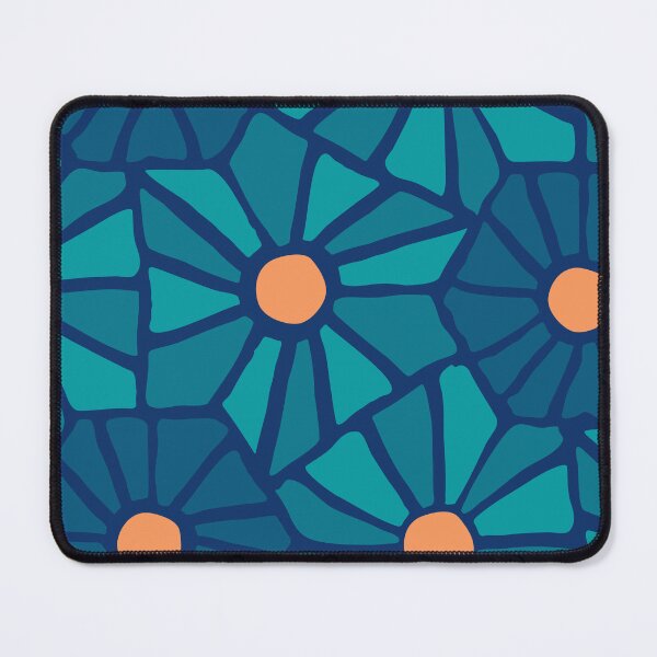 Item preview, Tessellated Flowers Pattern - Oceanic Hue Tiles (macro) designed and sold by anisgott.