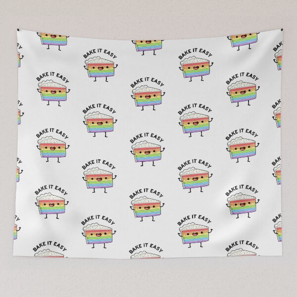 Item preview, Bake It Easy Cute Cake Puns designed and sold by punnybone.