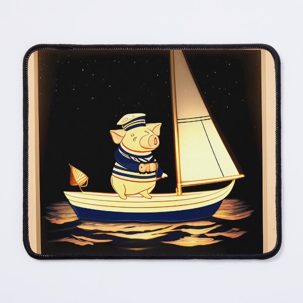Item preview, Adventuring Pig in a Sailor's Hat designed and sold by amshadsunmanj.
