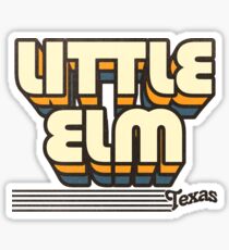 Little Elm, Texas | Retro Stripes Sticker