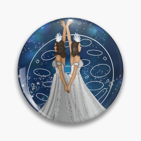 Item preview, Zodiac Gemini Goddess With Ruling Planet Mercury Fashion Illustration designed and sold by SMillustrations.