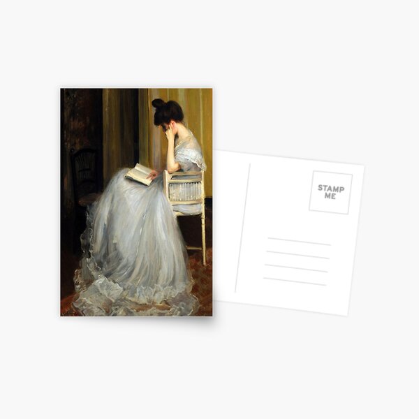 Item preview, Antique Portrait Woman Reading designed and sold by Rebeccahillse.