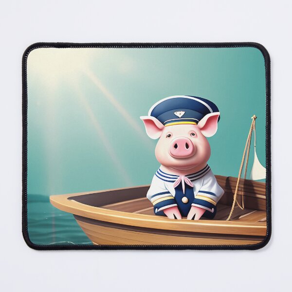 Item preview, Adventuring Pig in a Sailor's Hat designed and sold by amshadsunmanj.