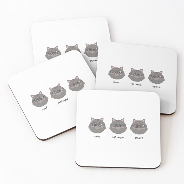 Item preview, Cute and adorable round face Kitty Cat with glasses, Specs-tacular  designed and sold by RunSumErrands.