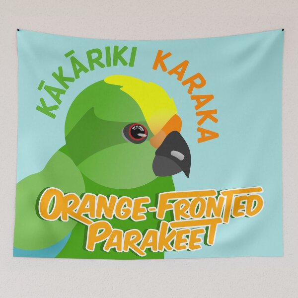 Item preview, Kakariki Karaka Orange fronted parakeet designed and sold by piedaydesigns.