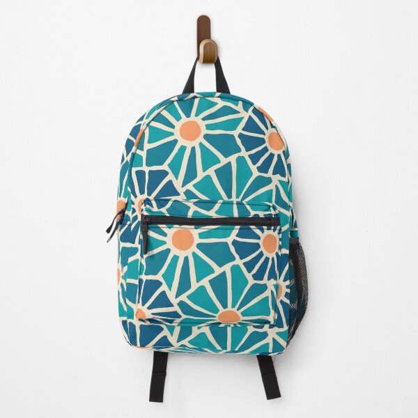 Item preview, Tessellated Flowers Pattern - Coastal Hue Tiles (macro) designed and sold by anisgott.