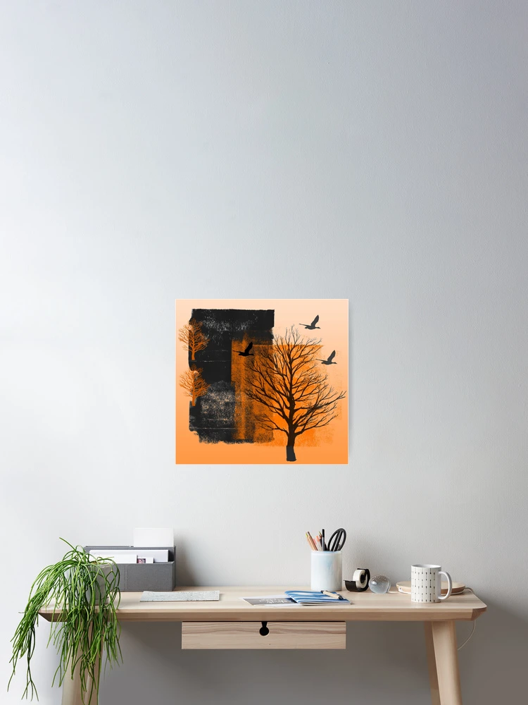 Thumbnail 2 of 3, Poster, "Three Birds" designed and sold by Elizabeth Austin-Craig.