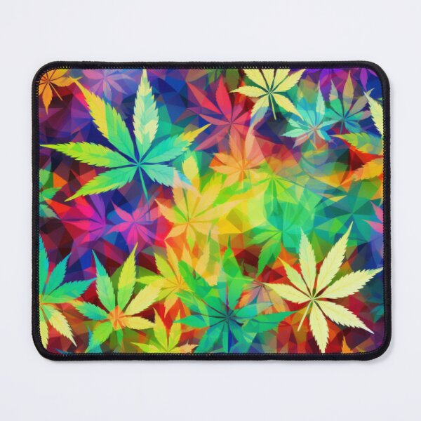 Item preview, Rainbow Hemp Leaf Pattern - Colorful and Ethical Artwork designed and sold by Dubage603.