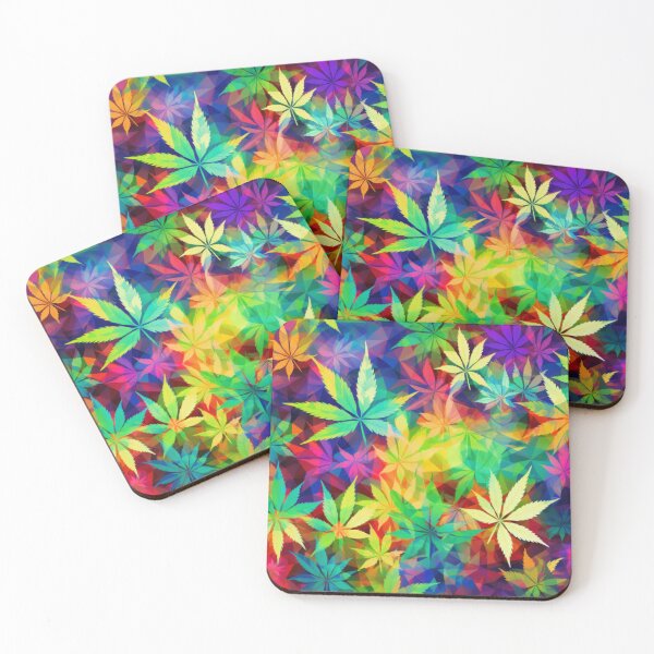 Item preview, Rainbow Hemp Leaf Pattern - Colorful and Ethical Artwork designed and sold by Dubage603.