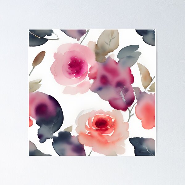 Item preview, Tropical blossom flower plants seamless art illustration  designed and sold by gmm2000.