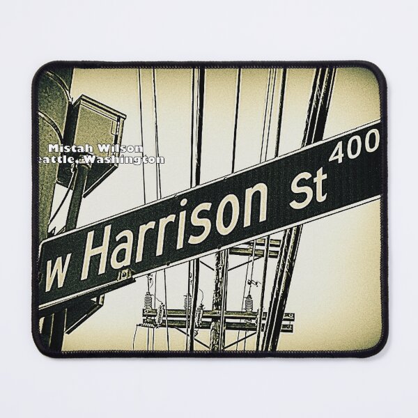 Item preview, West Harrison Street Seattle, Washington by Mistah Wilson designed and sold by The Street Sign Store.