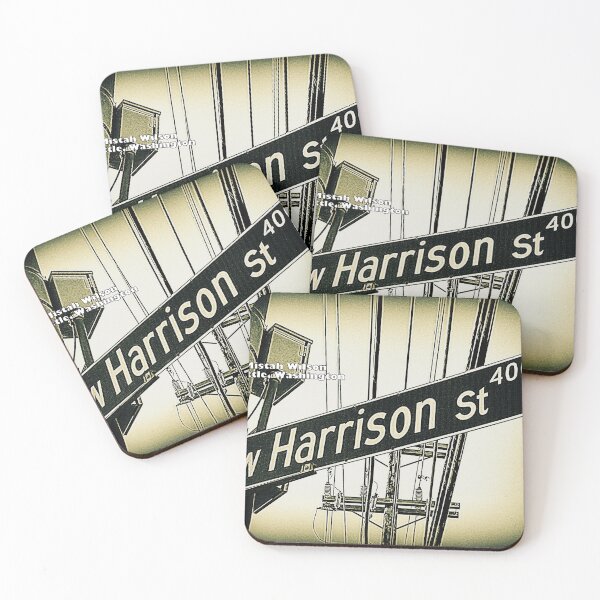 Item preview, West Harrison Street Seattle, Washington by Mistah Wilson designed and sold by The Street Sign Store.