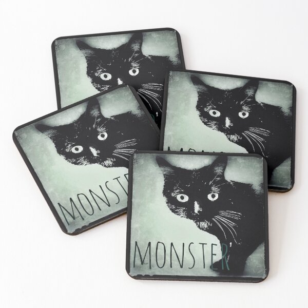 Item preview, Monster black cat designed and sold by Lynnchabot.