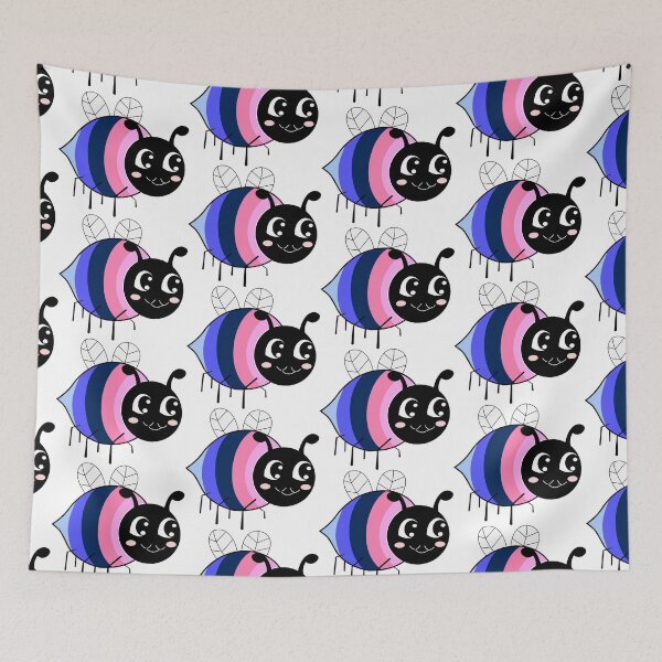 Item preview, Bee Proud Omnisexual Flag designed and sold by HarveyHandcraftsandDesigns.