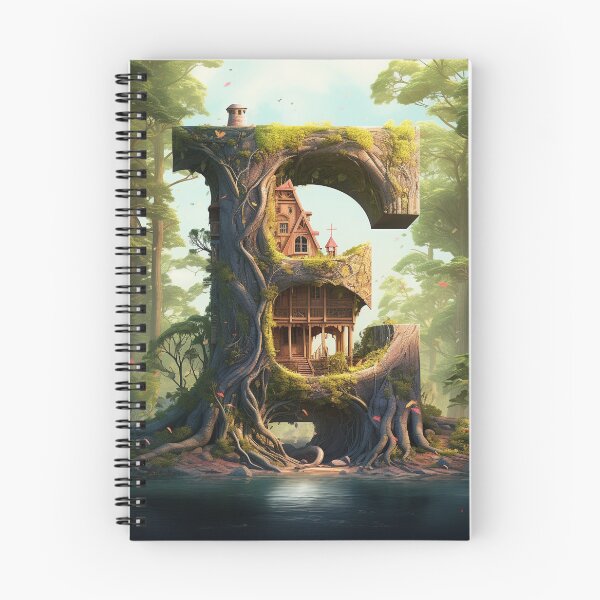 Artikelvorschau, Fantasie-Natur-Buchstabe E entworfen und verkauft von WRabbitCreation.