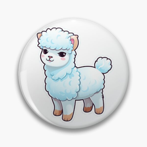 Item preview, Cute cartoon alpaca designed and sold by Stickermagician.