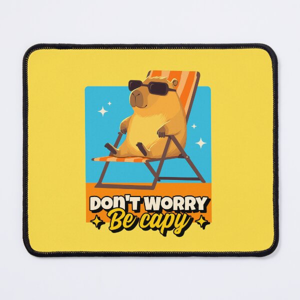 Item preview, Don't Worry, Be Capy // For capybara lovers. designed and sold by ImativaDesign.