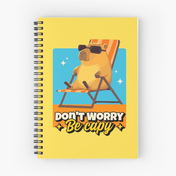 Item preview, Don't Worry, Be Capy // For capybara lovers. designed and sold by ImativaDesign.
