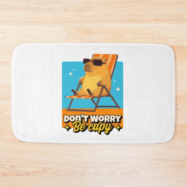 Item preview, Don't Worry, Be Capy // For capybara lovers. designed and sold by ImativaDesign.