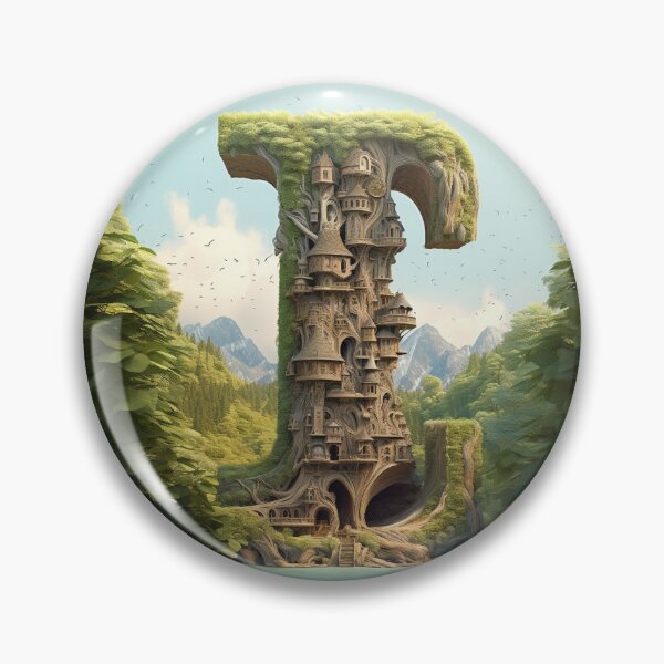 Artikelvorschau, Fantasy-Natur-Buchstabe I entworfen und verkauft von WRabbitCreation.