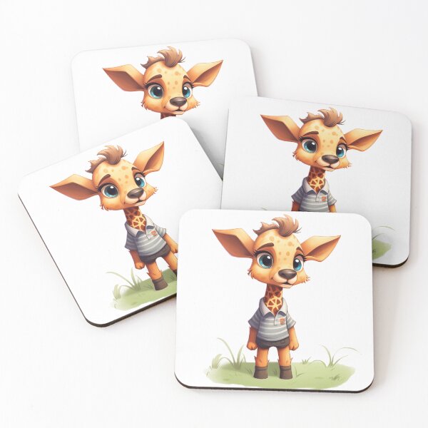 Item preview, Cute cartoon giraffe designed and sold by Stickermagician.