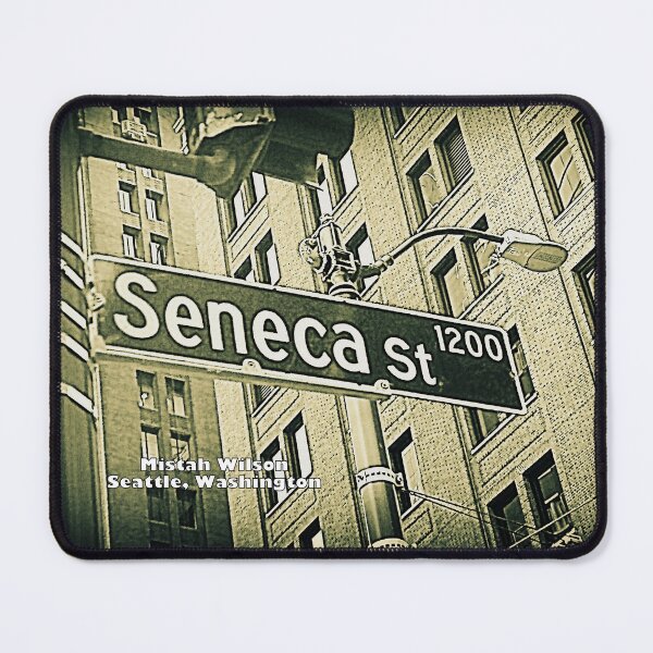 Item preview, Seneca Street, Seattle, Washington by Mistah Wilson designed and sold by The Street Sign Store.