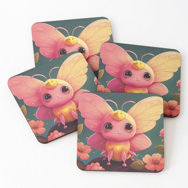 Item preview, Cute Rosy Maple Moth designed and sold by CallaCoralia.