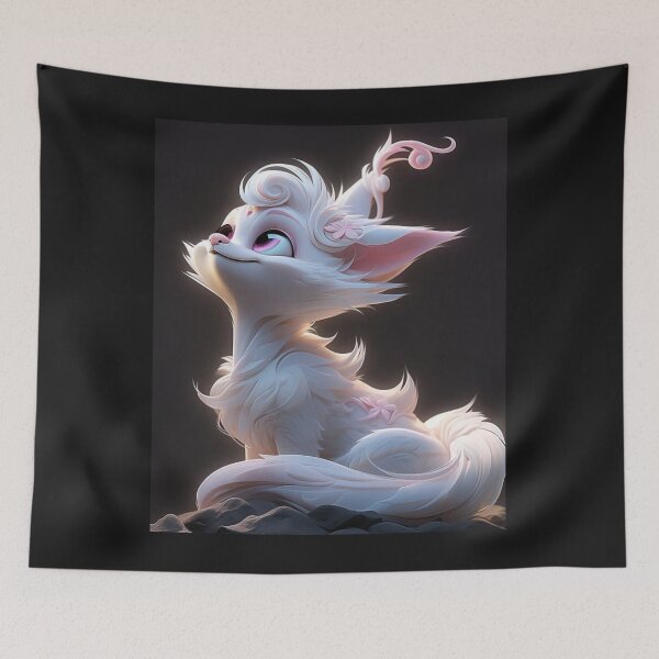 Item preview, White Fox Cute designed and sold by TunesSairna.