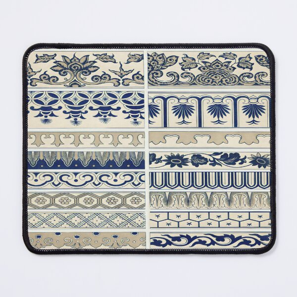 Item preview, Exquisite Beauty of Traditional Chinese Blue Flower Patterns designed and sold by Tamas Das.