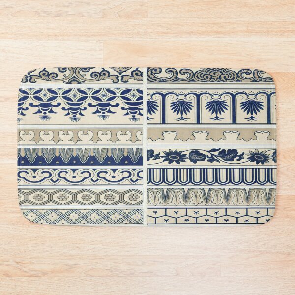 Item preview, Exquisite Beauty of Traditional Chinese Blue Flower Patterns designed and sold by Tamas Das.