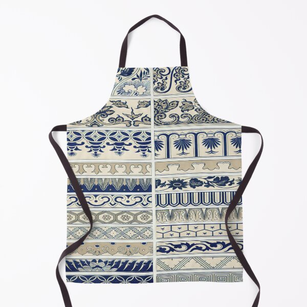 Item preview, Exquisite Beauty of Traditional Chinese Blue Flower Patterns designed and sold by Tamas Das.