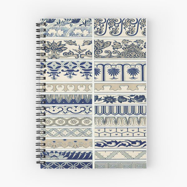 Item preview, Exquisite Beauty of Traditional Chinese Blue Flower Patterns designed and sold by Tamas Das.