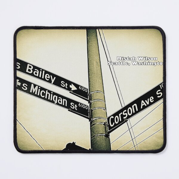 Item preview, South Bailey Street & South Michigan Street & Corson Avenue South, Seattle, Washington by Mistah Wilson designed and sold by The Street Sign Store.