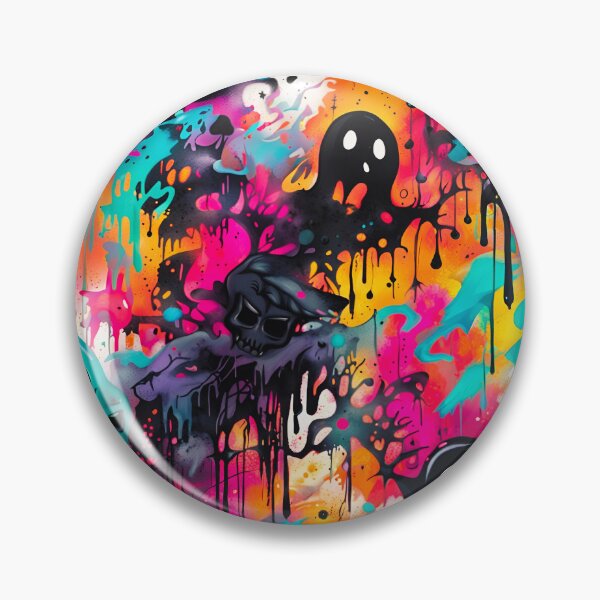 Item preview, Vibrant Abstract Ghostly Spooky Pattern designed and sold by WitchyWare.