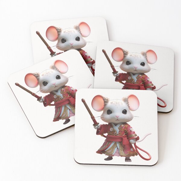 Item preview, Cartoon guinea pig warrior designed and sold by Stickermagician.