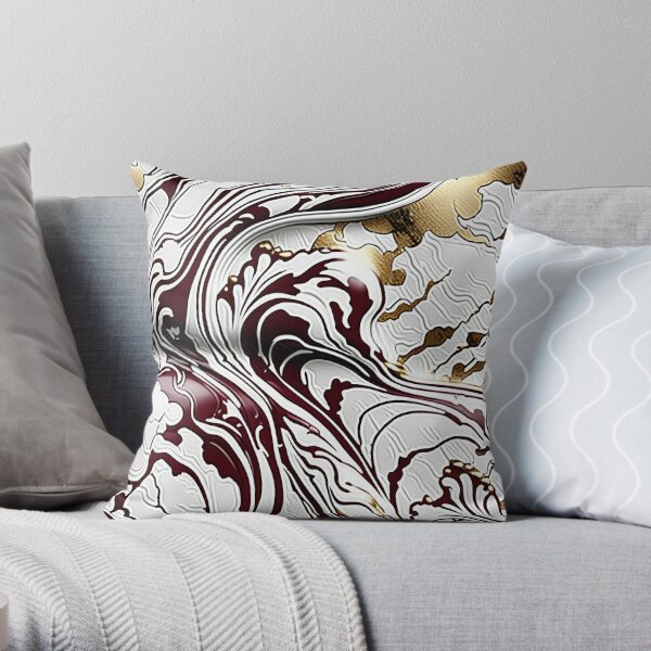 Maroon decorative outlet pillows