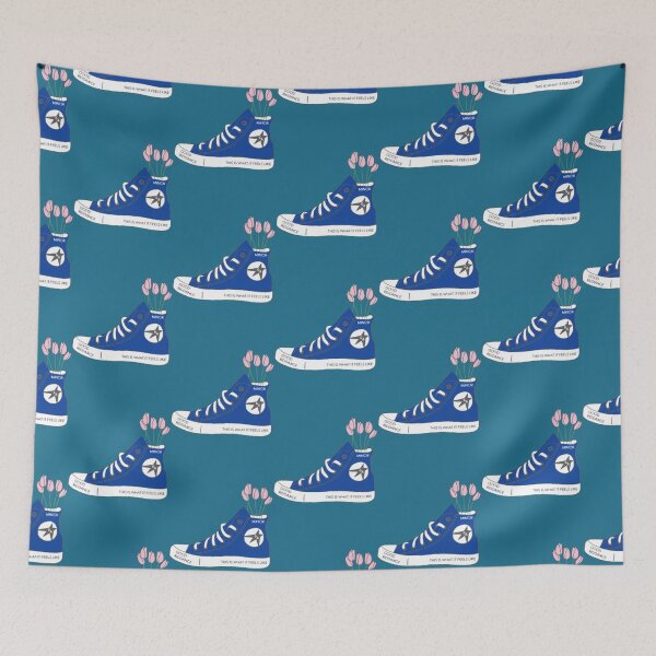Item preview, converse azules gracie abrams designed and sold by VanEvange.
