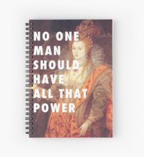 Slogan féministe Reine Elizabeth I Cahier à spirale